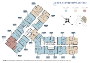 Mặt bằng tầng điển hình tháp HH-02 Kepler Tower Mỗ Lao